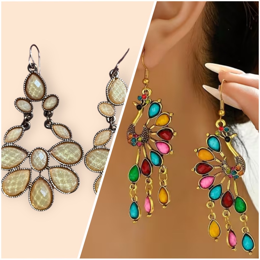 2 Pairs of Elegant Earrings